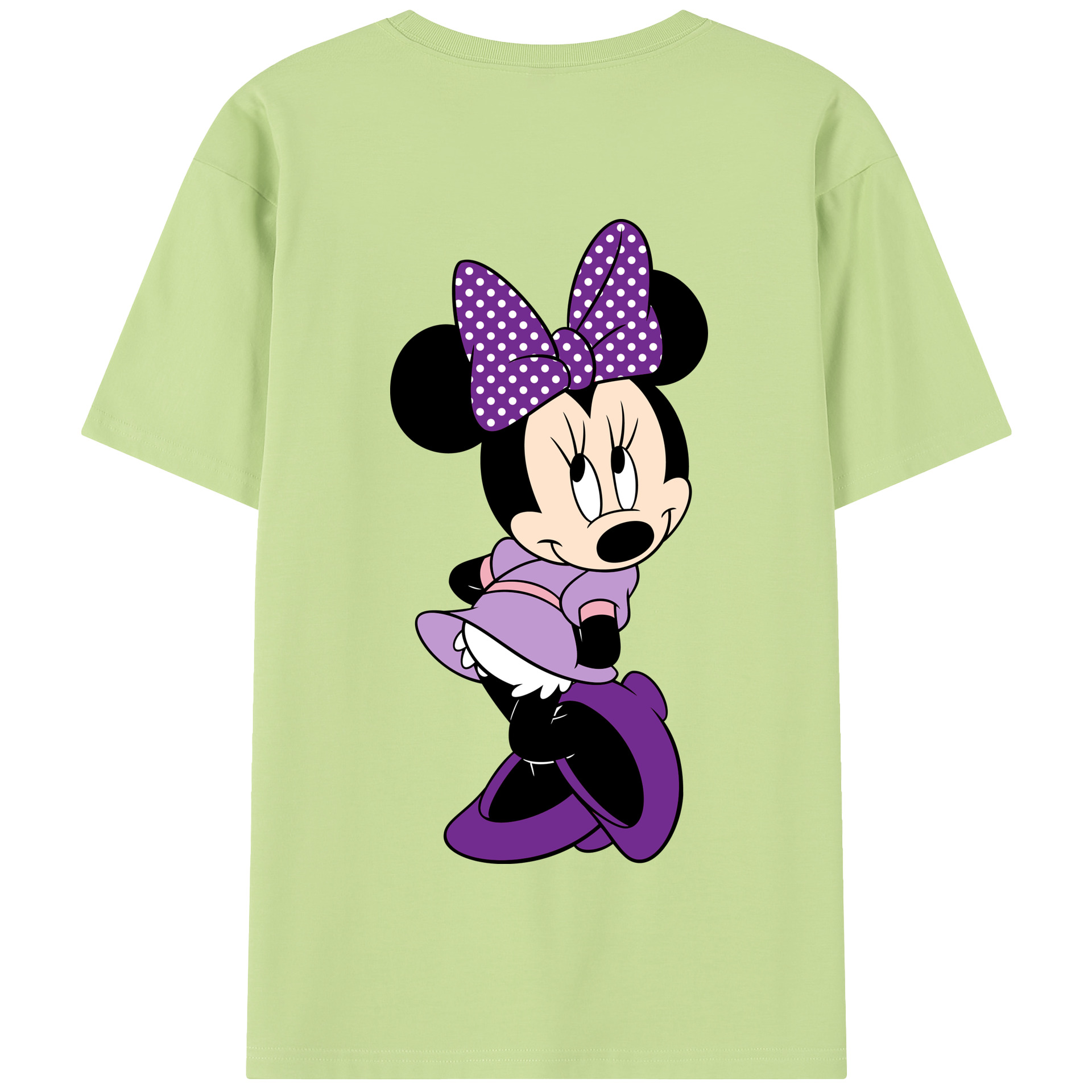 （画像用） ミッキーマウス Mickey Mouse 綿100％半袖Tシャツ（背面プリント）